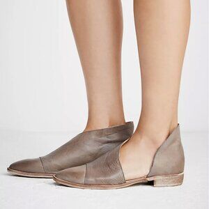 Free People Royale Pointy Toe Flat, Grey, Women’s Size 9.5 EUC